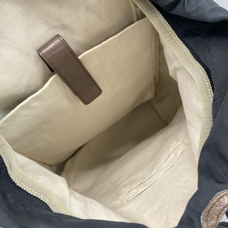 Gucci Backpack Sac Soft GG Supreme Backpack 473869 Beige X Ebony X Dark Brown