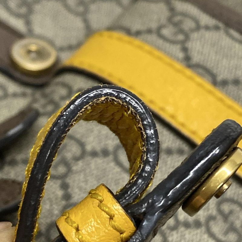 Gucci Backpack Sac Soft GG Supreme Backpack 473869 Beige X Ebony X Dark Brown