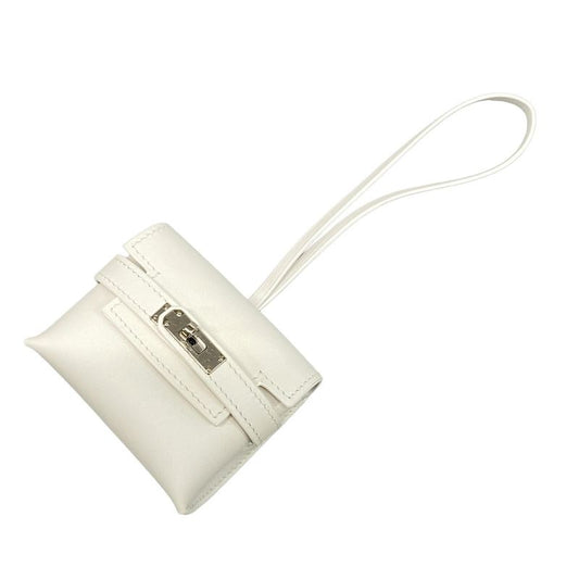 Hermes Key Holder (charm ) Kelly Festival New White Silver Hardware