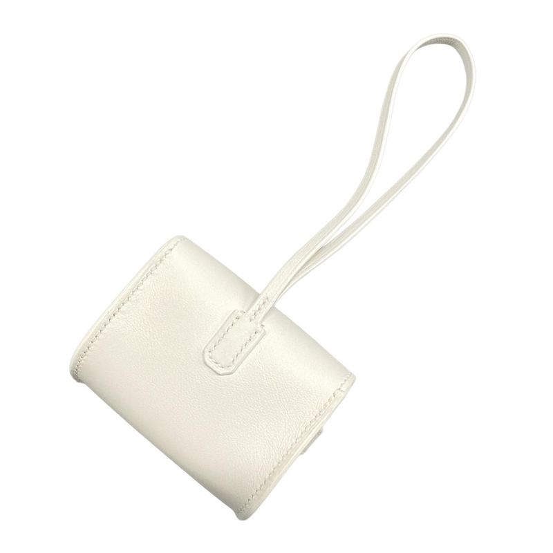 Hermes Key Holder (charm ) Kelly Festival New White Silver Hardware