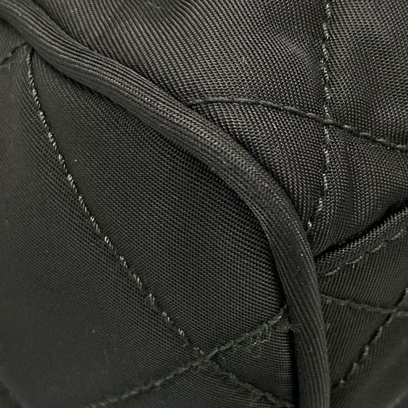 Prada Shoulder Bag  Black Chain Shoulder Triangle Logo Quilted Leather