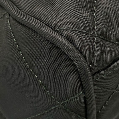 Prada Shoulder Bag  Black Chain Shoulder Triangle Logo Quilted Leather