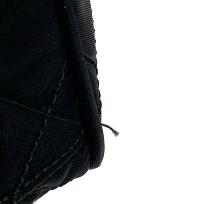 Prada Shoulder Bag  Black Chain Shoulder Triangle Logo Quilted Leather
