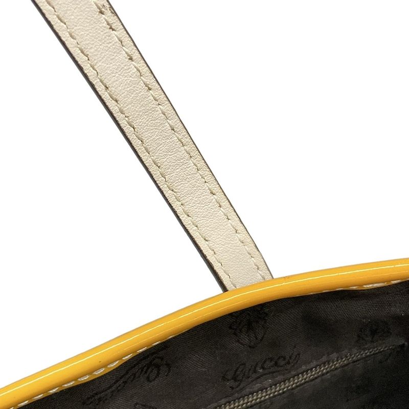 Gucci Tote Bag GG Patternsherry (web) 211971 Beige Brown And Yellow Leather