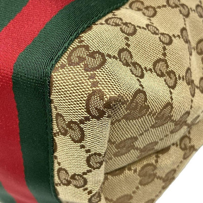 Gucci Tote Bag GG Patternsherry (web) 211971 Beige Brown And Yellow Leather