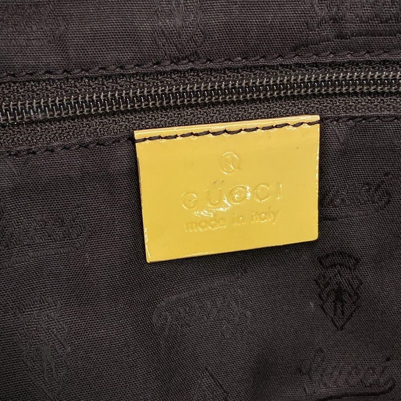 Gucci Tote Bag GG Patternsherry (web) 211971 Beige Brown And Yellow Leather