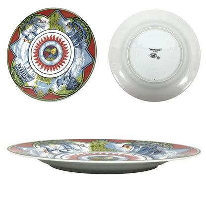 Sale Hermes Patchwork Trade Wind 21cm (8.27in) Plate Single Item Aq7352
