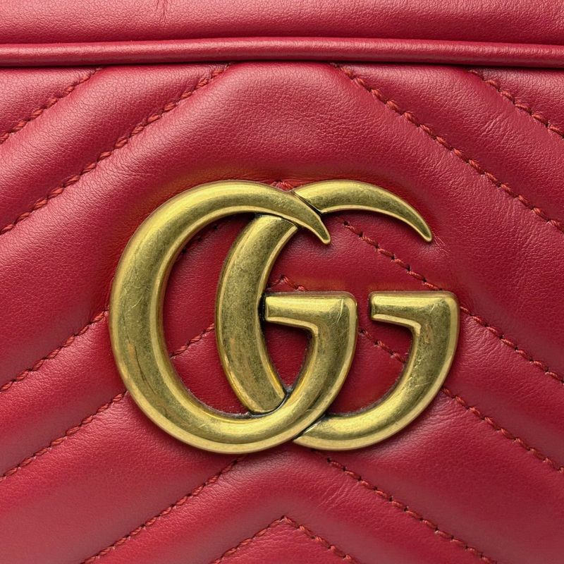Gucci Shoulder Bag GG Marmont Small Small Red