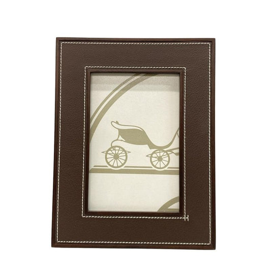 Hermes Small Accessories Playard Chocolat Photo Frame