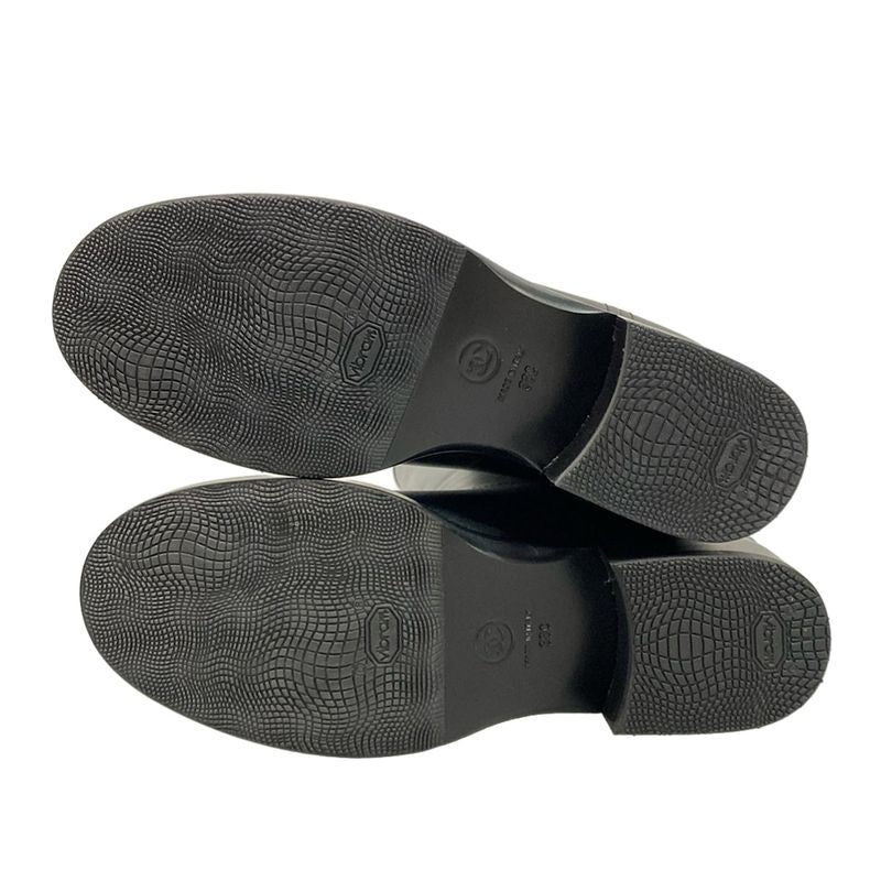 Chanel Long Boots 38 C Women's High Boots G39212 Black Coco Mark Quilted