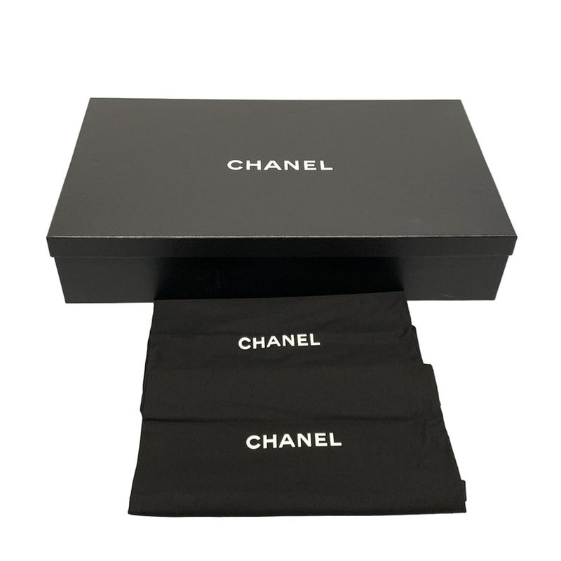 Chanel Long Boots 38 C Women's High Boots G39212 Black Coco Mark Quilted