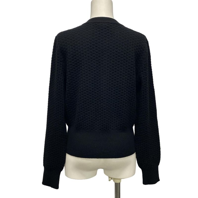 Chanel Cardigan Size 38 M Women - P77590 Black Long Sleeves Rhinestone 2024