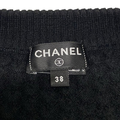 Chanel Cardigan Size 38 M Women - P77590 Black Long Sleeves Rhinestone 2024