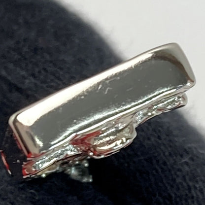 Chanel Cocomark Matelasse Bag Necklace A23n Silver GP Rhinestone