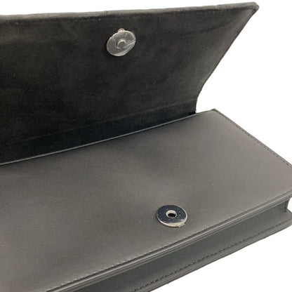 DIOR Christian Dior Wallet Lady Dior S0204onmj Black Chain Wallet Black