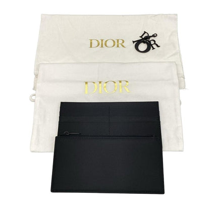 DIOR Christian Dior Wallet Lady Dior S0204onmj Black Chain Wallet Black