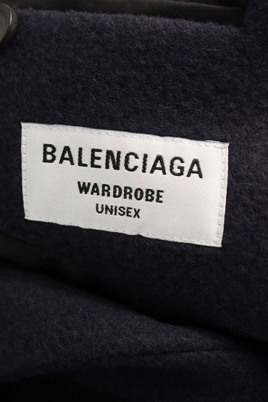 Balenciaga 642222 Tlu03 Boxy Wool Coat Men's 34