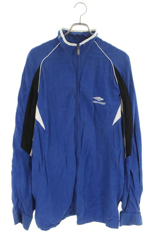 Balenciaga 22SS 699224 Tfo02 Sporty Logo Zip-up Shirt Blouson Men's 2