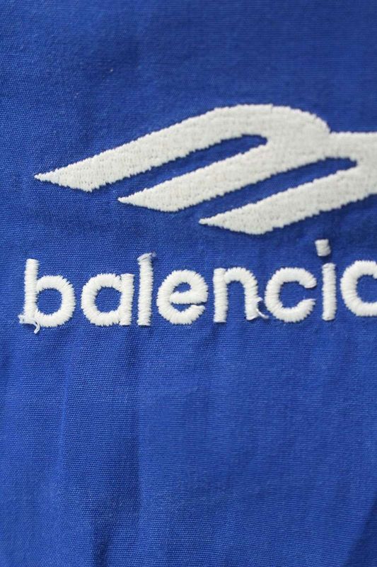 Balenciaga 22SS 699224 Tfo02 Sporty Logo Zip-up Shirt Blouson Men's 2