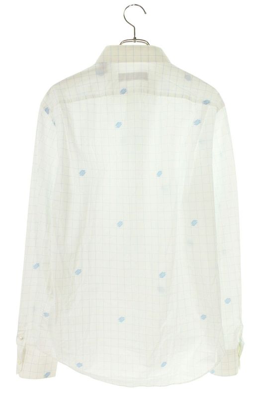 Louis Vuitton 21SS Rm211q ZKS Hks41w Logo Print Block Check Long Sleeve Shirt