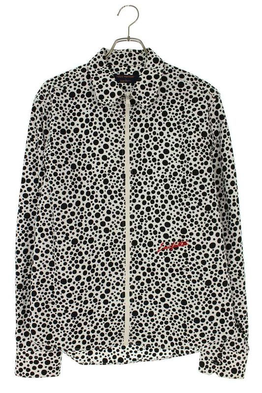 Louis Vuitton 23SS Rm231h V29 Hos30w Infinity Dot Zip Up Long Sleeve Shirt