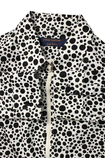 Louis Vuitton 23SS Rm231h V29 Hos30w Infinity Dot Zip Up Long Sleeve Shirt