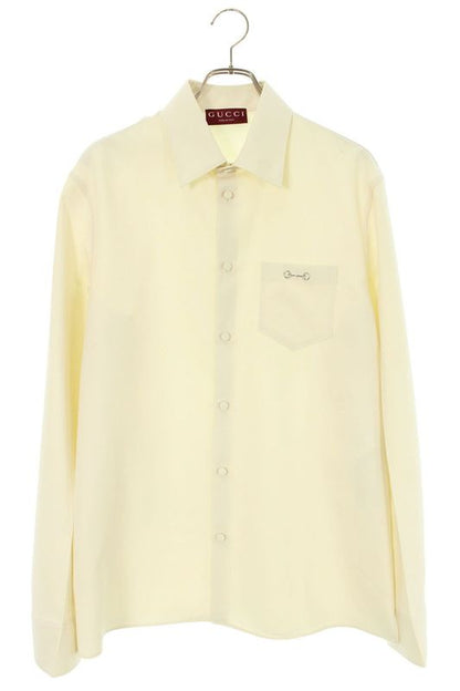 Gucci 841624 Zat43 Horsebit Motif Long Sleeve Shirt Men's 52