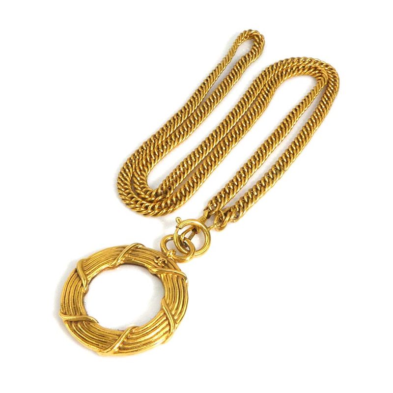 Chanel Necklace Coco Mark Loupe Pendant