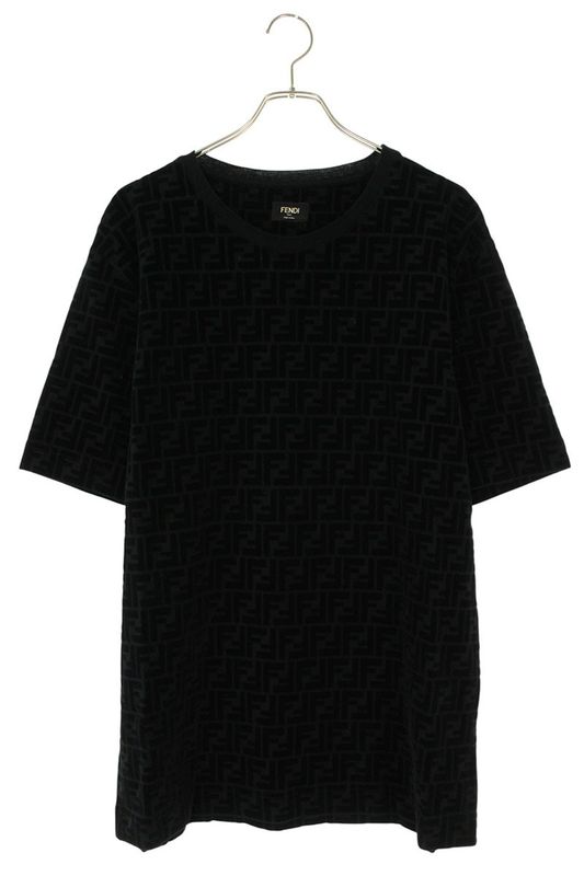 Fendi Fy0936 A7D5 Zucca Pattern Knit T-shirt Men L
