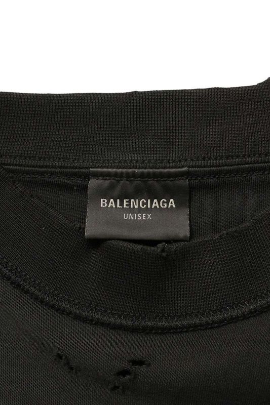 Balenciaga 787358 Tqvp7 Destroyed Inside Out T-shirt Men's 1
