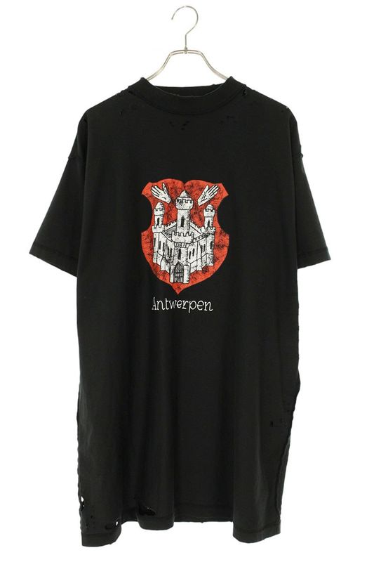 Balenciaga 787358 Tqvp7 Destroyed Inside Out T-shirt Men's 1