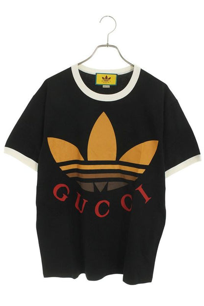 Gucci X Adidas 727694 Front Logo Ringer T-shirt Men's S
