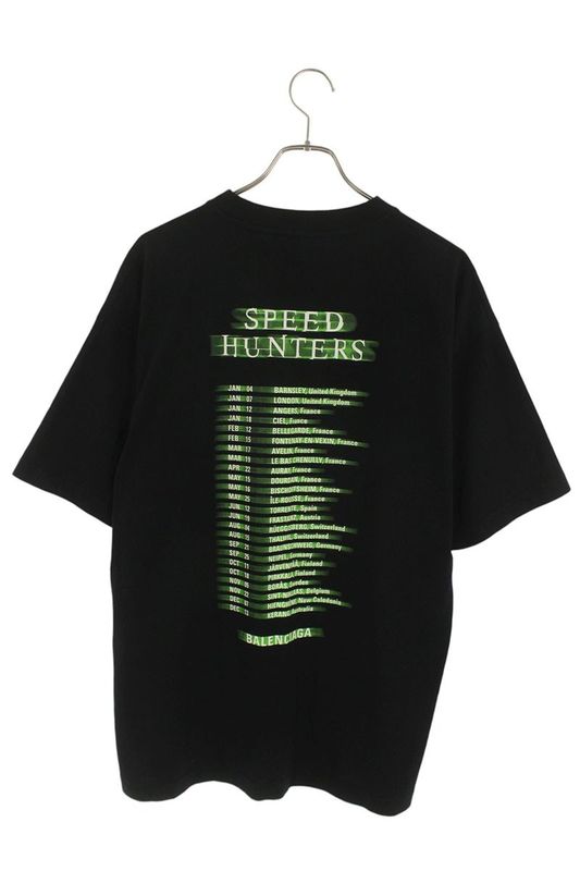 Balenciaga 556133 Tcv38 Speed Hunters Print T-shirt Men's XXS