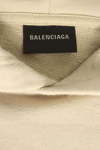Balenciaga 22AW 570811 Tmvg6 Crushed BB Paris Icon Medium Fit Hoodie Men's XL