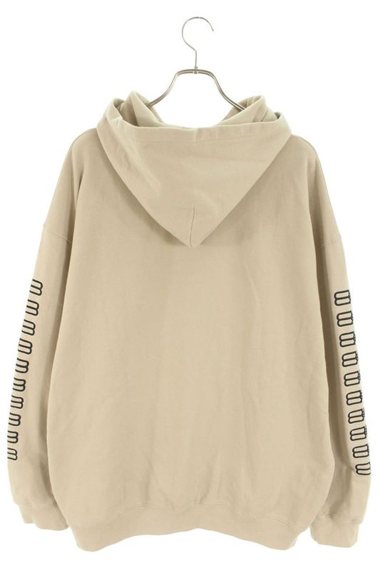 Balenciaga 22AW 570811 Tmvg6 Crushed BB Paris Icon Medium Fit Hoodie Men's XL