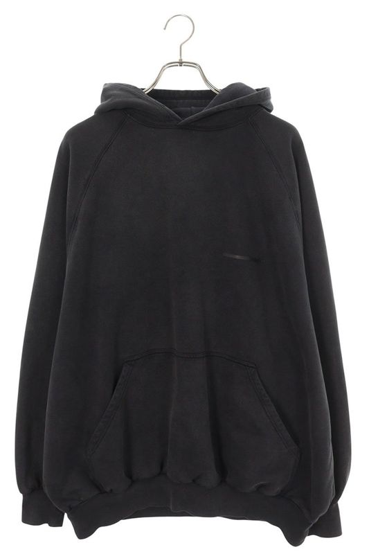 Balenciaga 697879 Tmvh2 Taped Logo Oversized Hoodie Men 1