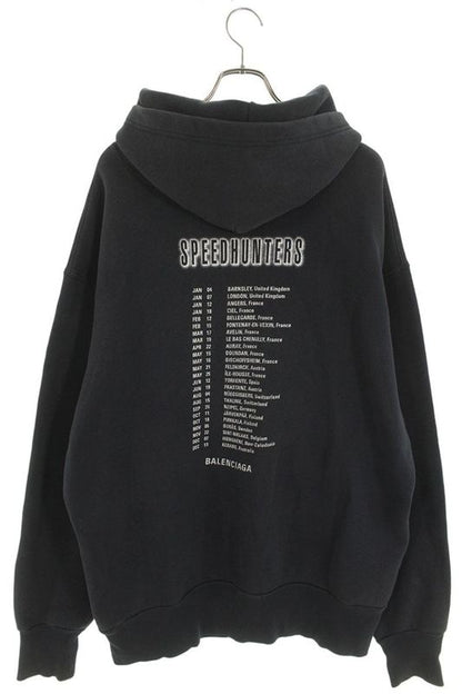 Balenciaga 19AW 541872 Tcv37 Speedhunters Pullover Hoodie Men's S