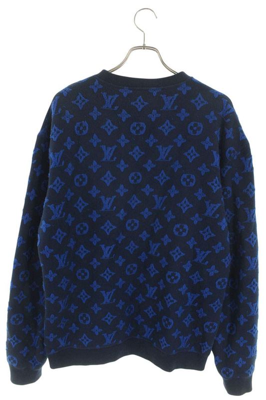 Louis Vuitton Rm192m NPN Hhy14w Monogram Jacquard Sweatshirt Men's L