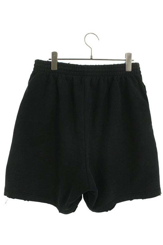 Balenciaga 676137 Tkvi9 Campaign Logo Embroidered Sweatshirt Half Pants Men XS