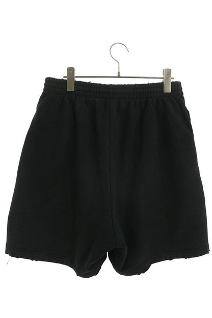 Balenciaga 676137 Tkvi9 Campaign Logo Embroidered Sweatshirt Half Pants Men XS