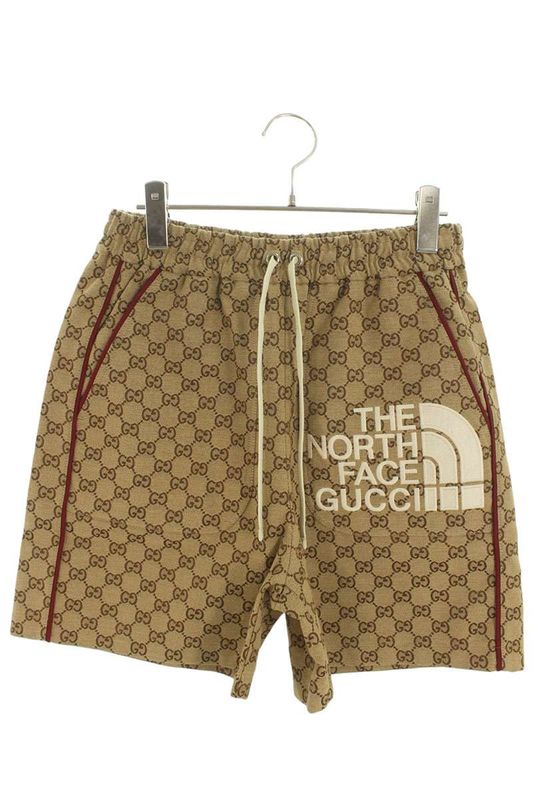Gucci X The North Face THE North FACE 672396 Total Logo Embroidery Half Pants