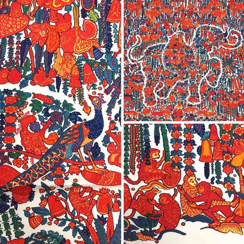 Sale Hermes Scarf Kale90 Mughal Legend Unused Elephant Aq7380