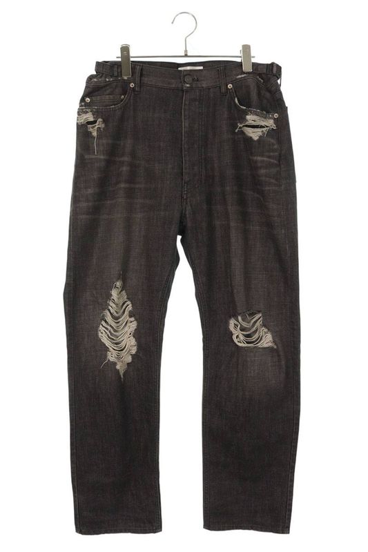 Balenciaga 697834 Txe06 Destroyed Denim Pants Men's S