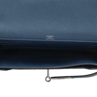 Hermes Kelly Depeche 25 Y Engraved Svhardware Leather Handbag Men 25