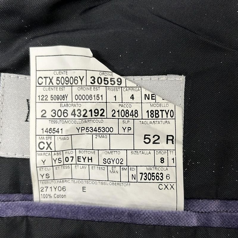 Yvessaint Laurent Rivegauche (ysl) Jacket Size 52R Men - Purple Long Sleeves