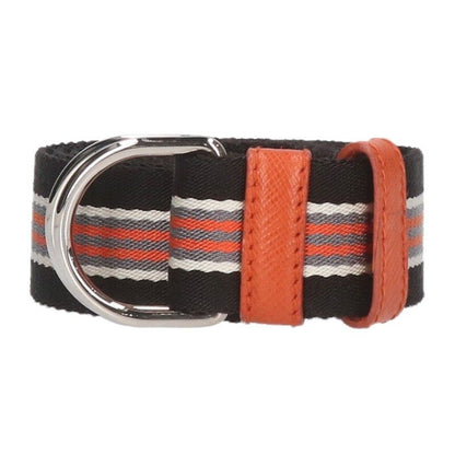 Prada 2c5937 Nylon Stripe Belt Men's 80 32