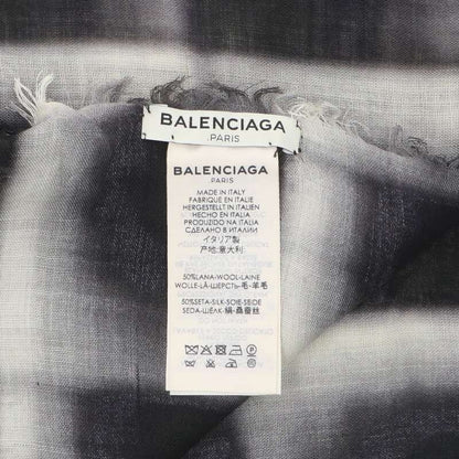 Balenciaga 392363 463b1 Checked Wool Shawl Men's