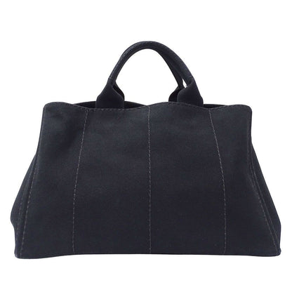 Prada Bag Women'S Brand Tote Bag Shoulder Bag 2way Canvas Canapa L Black Large