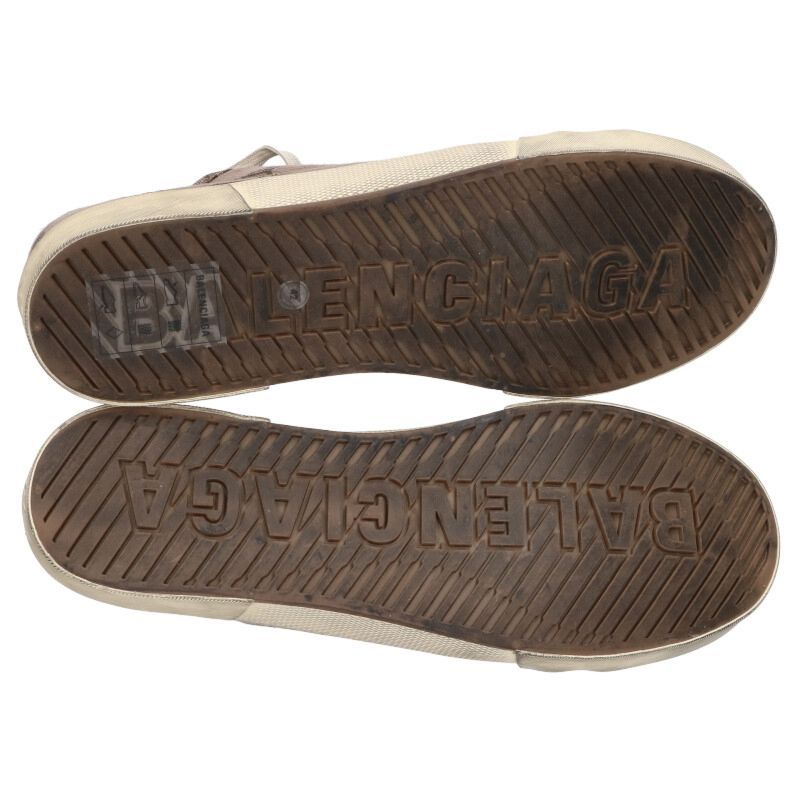 Balenciaga 688754 Paris LOW Damaged Canvas Low Cut Sneakers Men's 42