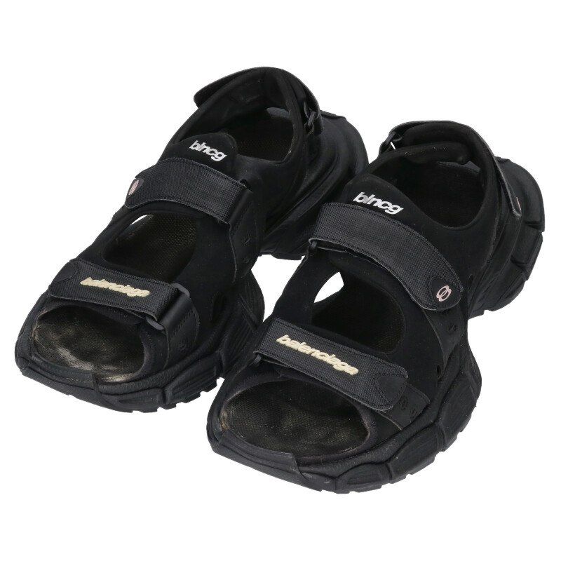 Balenciaga 3XL Logo Strap Sandal Men's 44